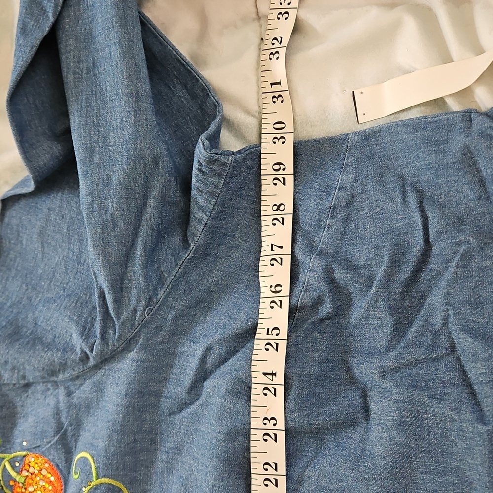 NWT Quacker Factory Fall Sparkiling Pumpkin Top, Tunic Size 3X - Picture 9 of 13